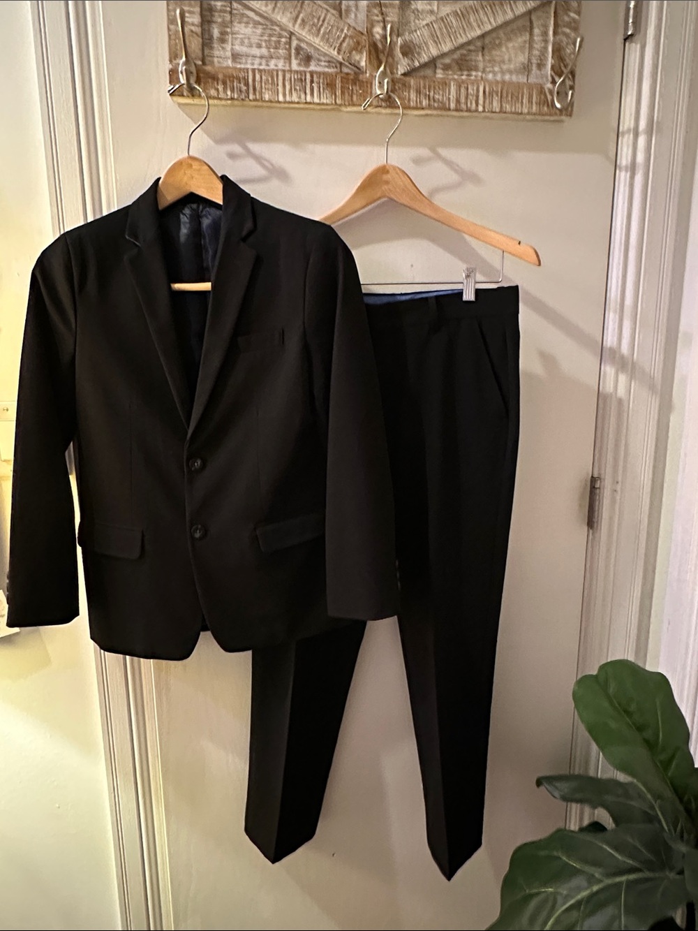 Izod Black Kids Suit Jacket & Pants